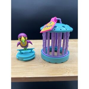 VTG Kenner 1992 Littlest Pet Shop Ticklish Toucan with Cozy Cage